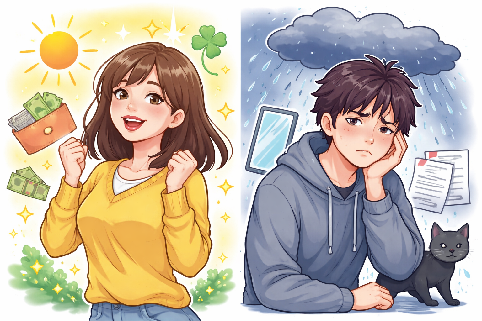 運がいい人悪い人の特徴