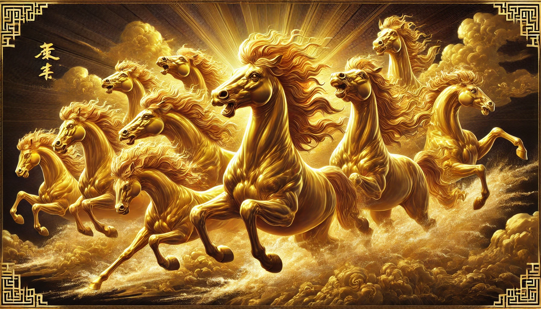 風水 馬の置物で金運アップ