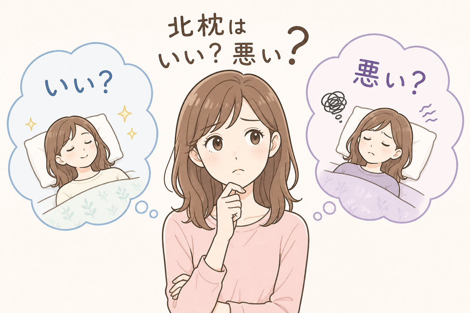 北枕はやめたほうがいい？気にしない？
